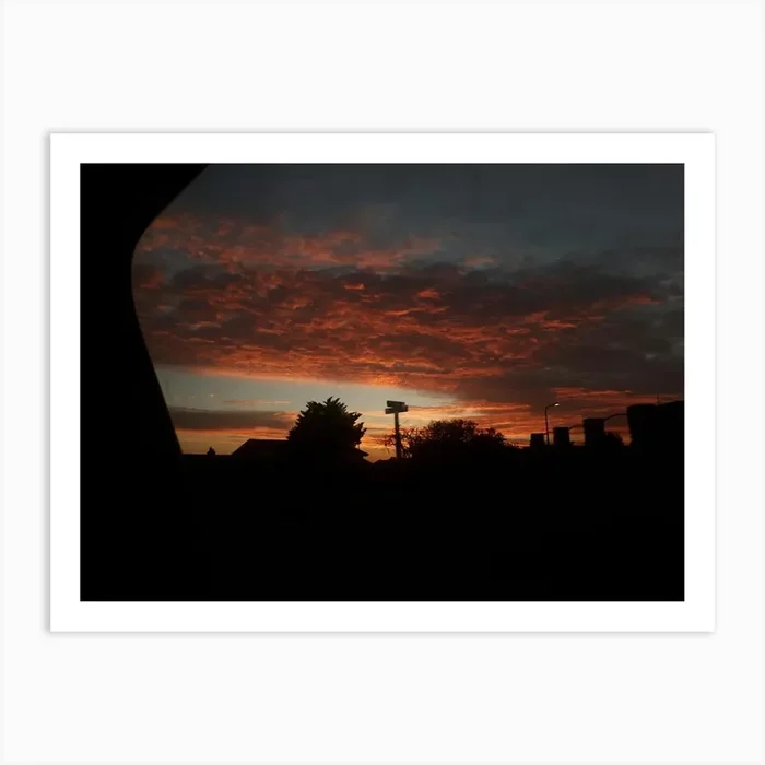 Sunset wonder works Art PrintN by Nytjieartandphotography