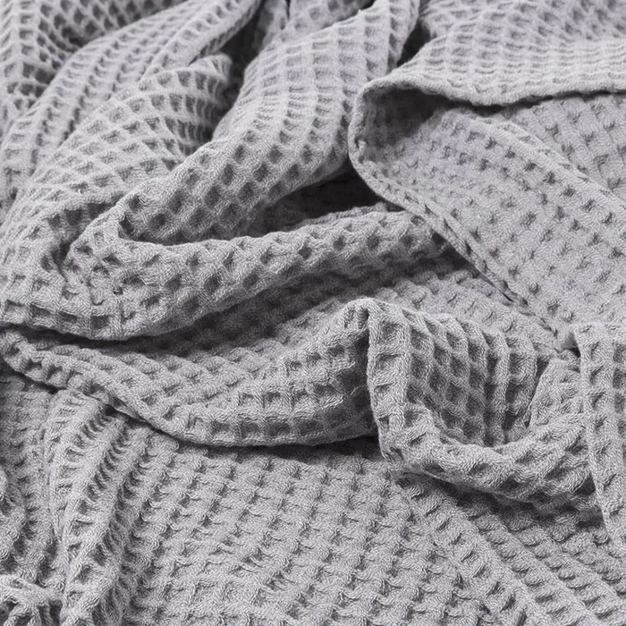 Supersoft Silver Turkish Waffle Blanket