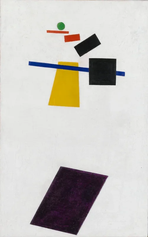 Suprematism. Soccer Player in the Fourth Dimension