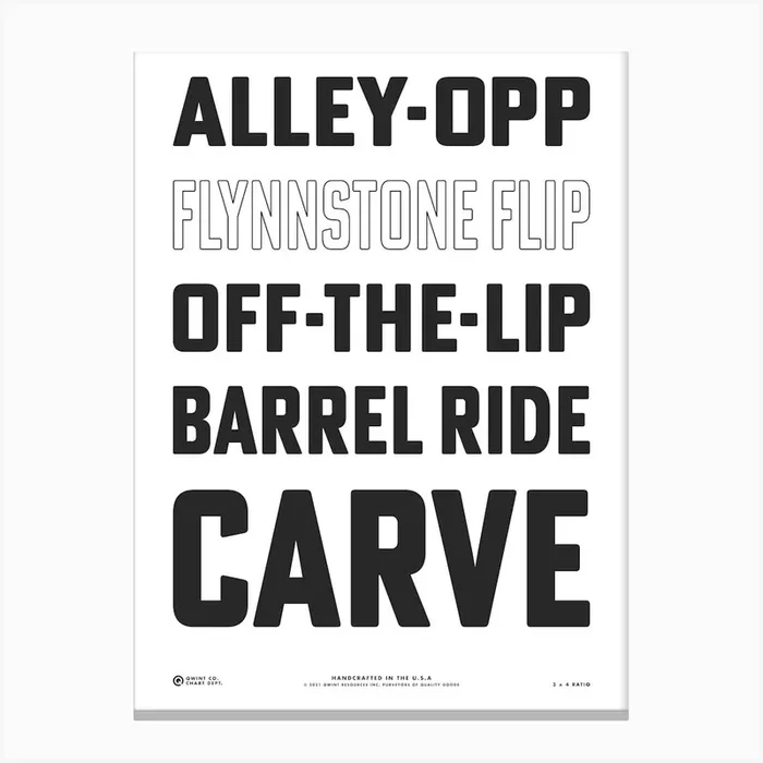 Surf Moves Canvas Print by Qwintco