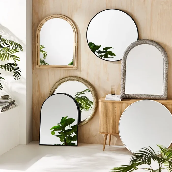 Taza Antique Gold Mirror Round
