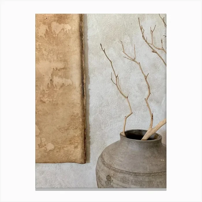Terracotta Vase Canvas Print by Art shop