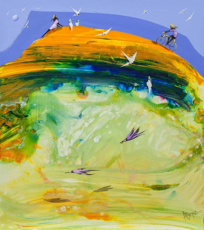 The best is yet to come (2023) Acrylic painting by Adam Bogusz
