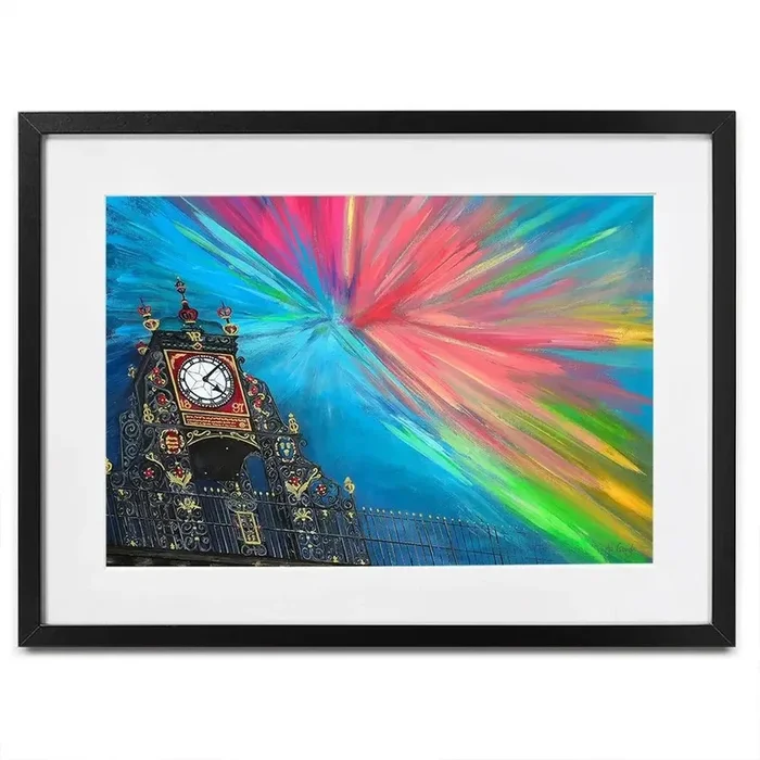 The Celestial Chester Clock Framed Art Print