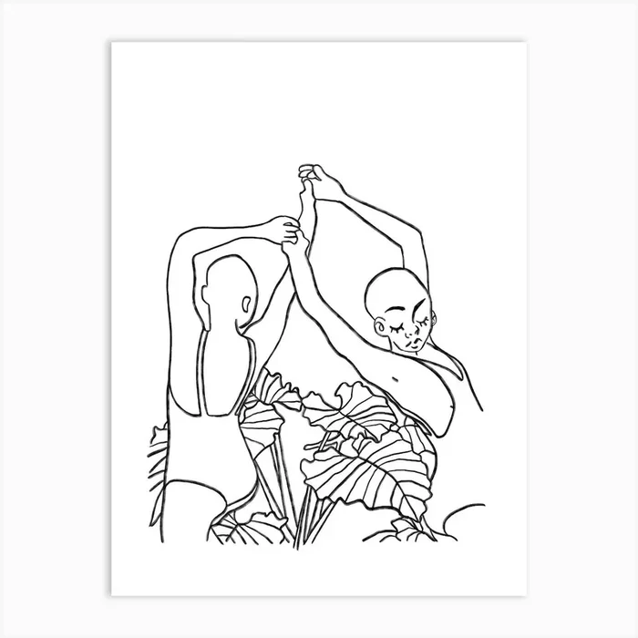The Dancers Art Print by Luceferous
