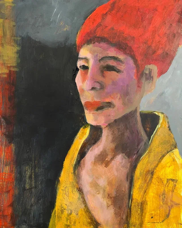 The Glass of My Past (2020) Acrylic painting by Lola Jovan