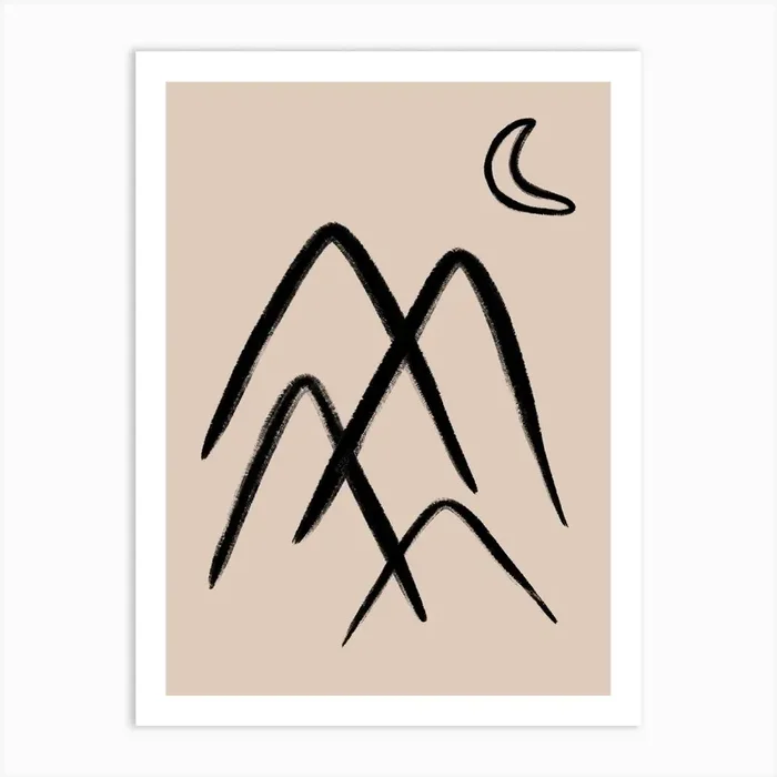 The Mountains Art Print by The Project Noon