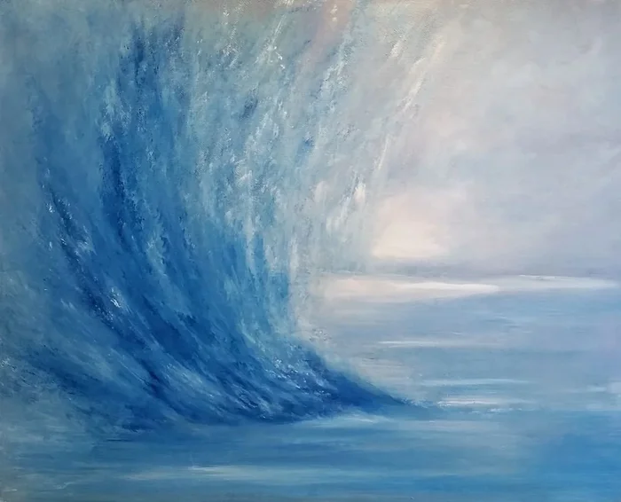 The Sound Of Blue (2017) Oil painting by Julie Bond