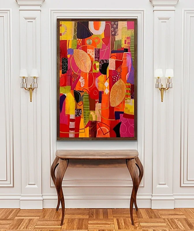 The Spice Trail XXL (2022) Mixed-media painting by Rashna Hackett
