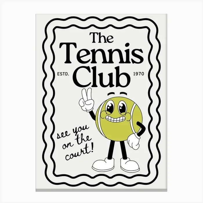 The Tennis Club Canvas Print by September23rd