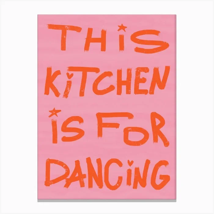This Kitchen Is For Dancing 3 Canvas PrintT by tartagain