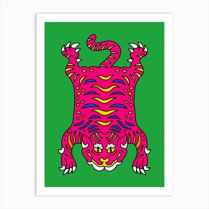 Tibetan tiger Art Print by Marie Smth