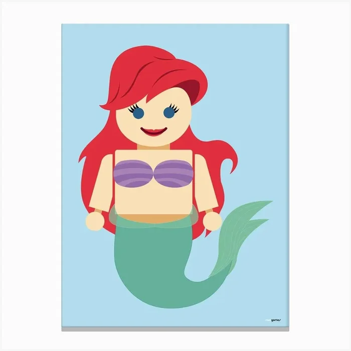 Toy Ariel Canvas Print by Rafa Gomes