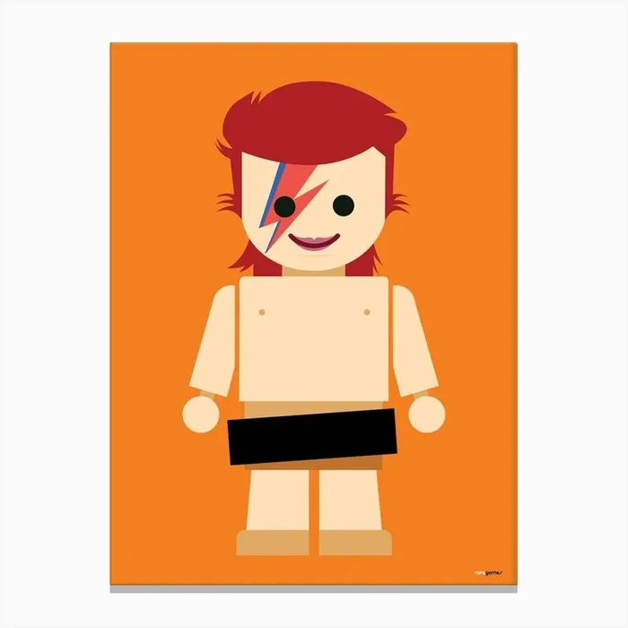 Toy David Bowie Canvas Print by Rafa Gomes