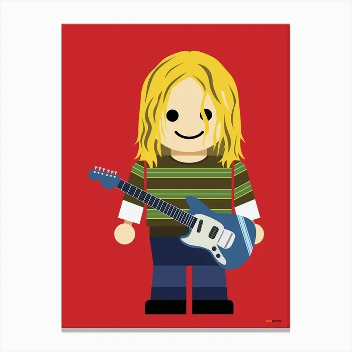 Toy Kurt Cobain Canvas Print by Rafa Gomes