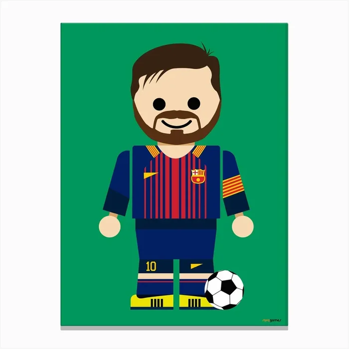 Toy Messi Canvas Print by Rafa Gomes