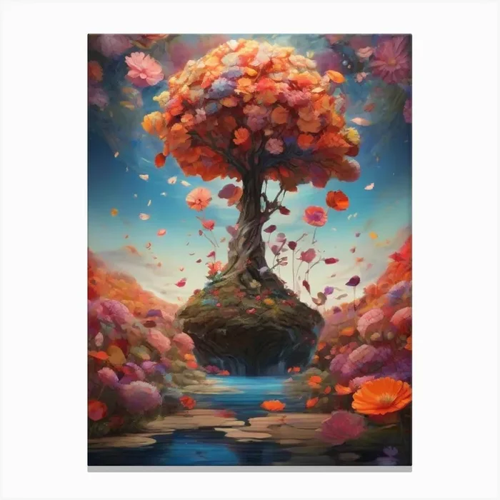Tree Of Life 5 Canvas Print by Art shop
