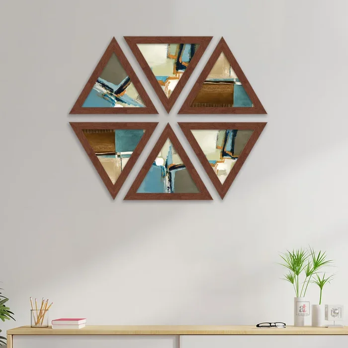 Triangle framed art prints – Triangular Art for Home decor, office decor. DIY projects