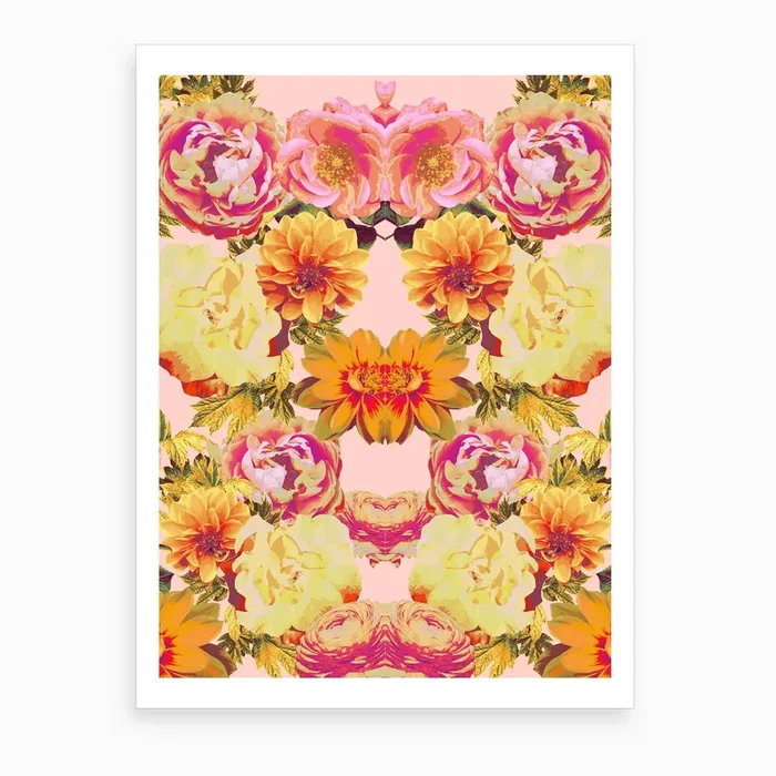 Tropicana Bouquet Art Print by Zala02Creations