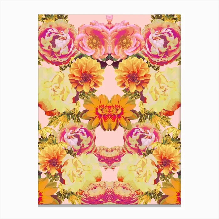 Tropicana Bouquet Canvas Print by Zala02Creations