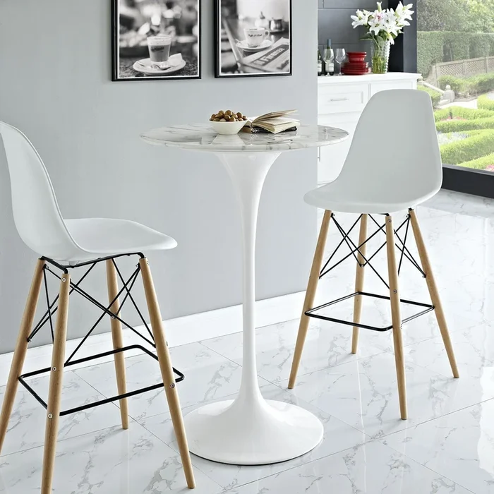 Tulip Style 28 ” Marble Bar Table