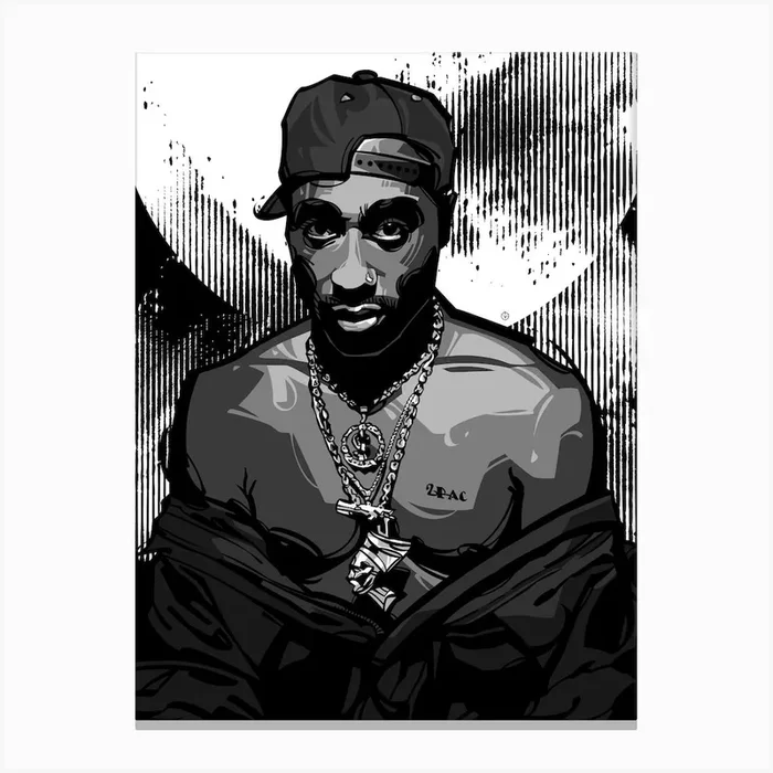 Tupac Shakur I Canvas Print by Nikita Abakumov