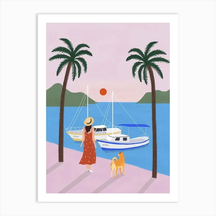 Turkey Travel Fethiye Art Print by Jerriswen