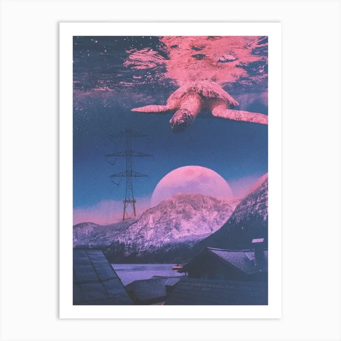 Underwater Village Art Print by Oggarts
