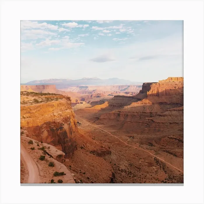 Utah Desert Road Canvas PrintGS by Golden Saguaro