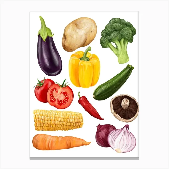 Veg Canvas Print by Katie Tinkler