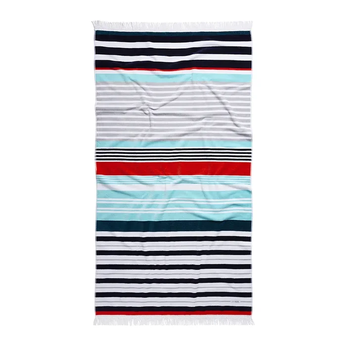 Velour Beach Towel Atlantic Stripe