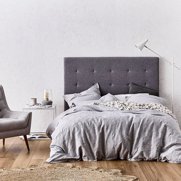 Villa Soft Grey Quilt Cover Separates