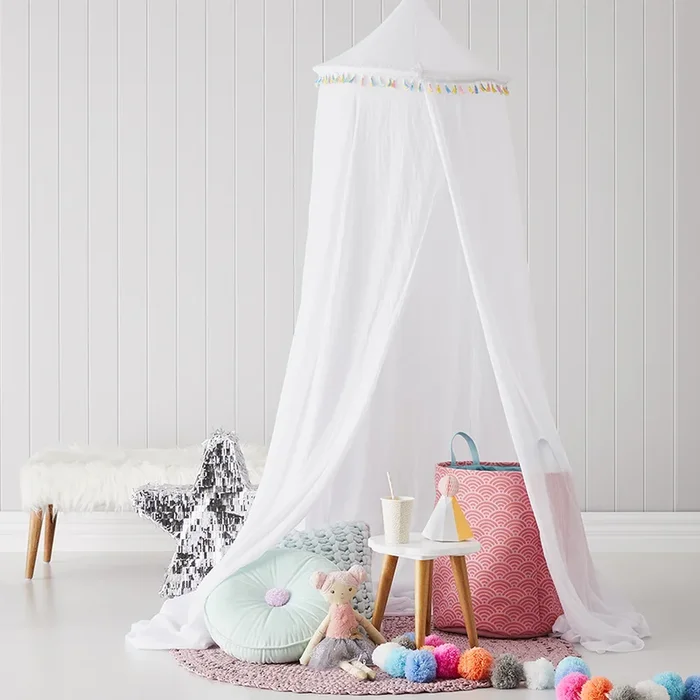 Vintage Canopy White/Multi Trim