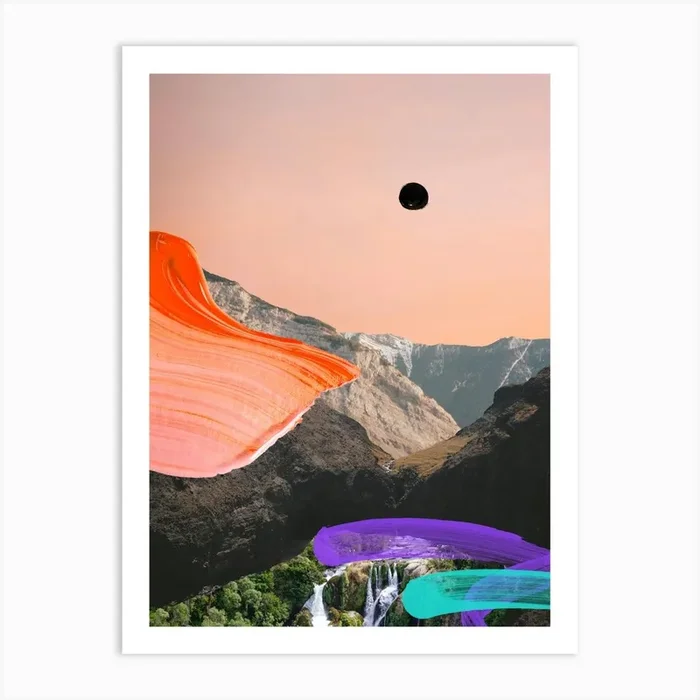 Volcano Falls Art Print by Sara Hoque