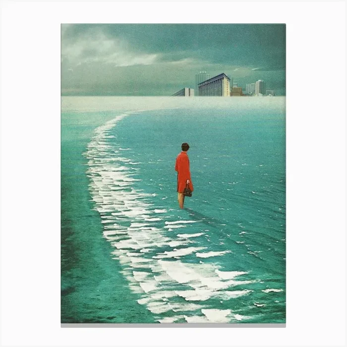 Waiting For The Cities To Fade Out Canvas Print by Frank Moth