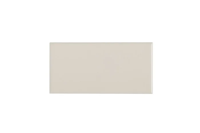 Waterworks Campus Field Tile 3 ” x 6 ” Bullnose Single (Short) in Off White Matte