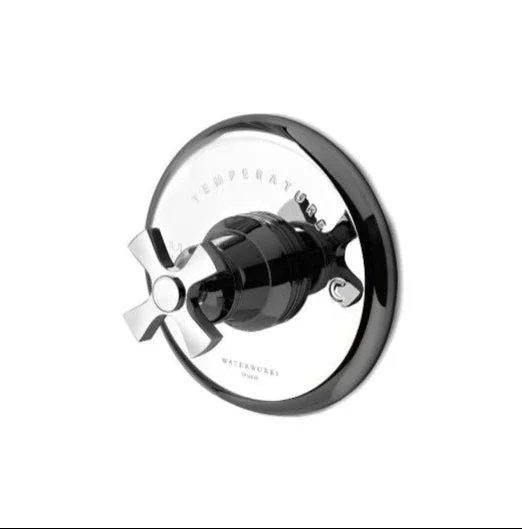 Waterworks Transit Thermostatic Control Valve Trim in Nickel