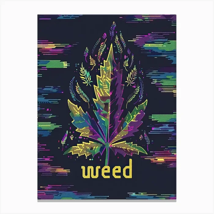 Weed Waves Canvas Print by Art-Syndicate