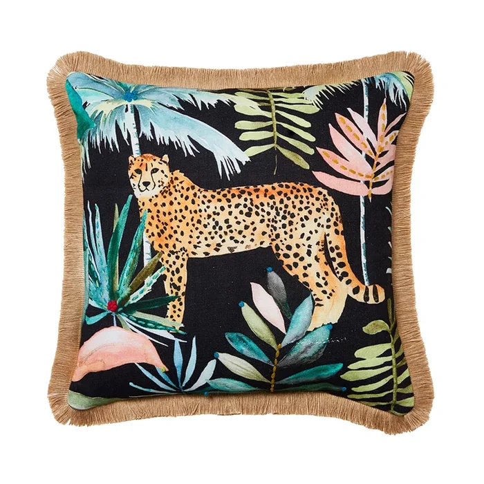 Welcome To The Jungle Cushion Cheetah Night