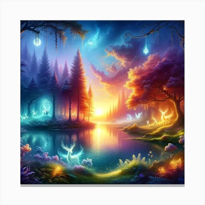 Whispers of the Enchanted Eve Canvas PrintN by NZOArts