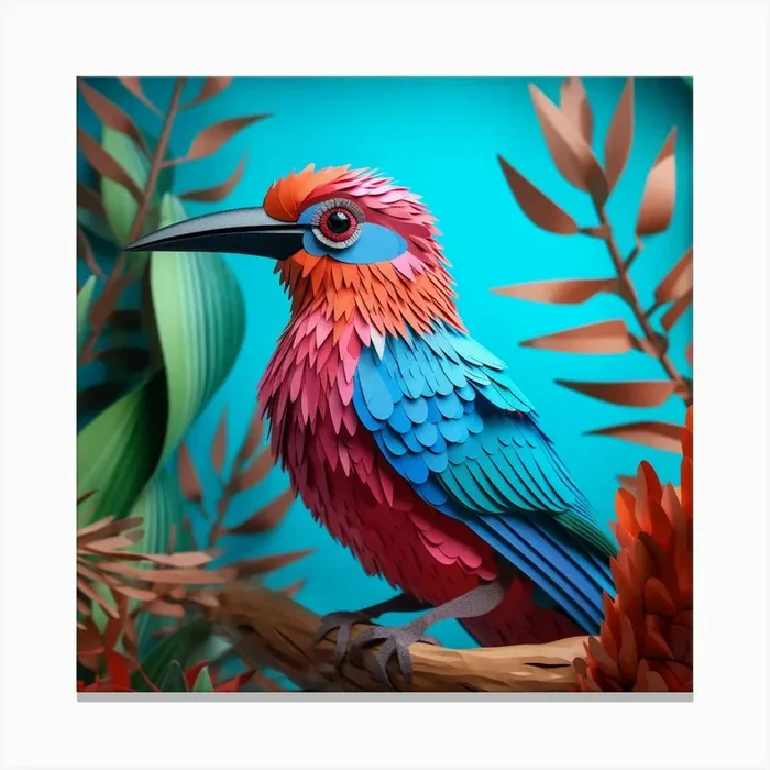 Wild Bird4 Canvas PrintMA by Marwa ai art