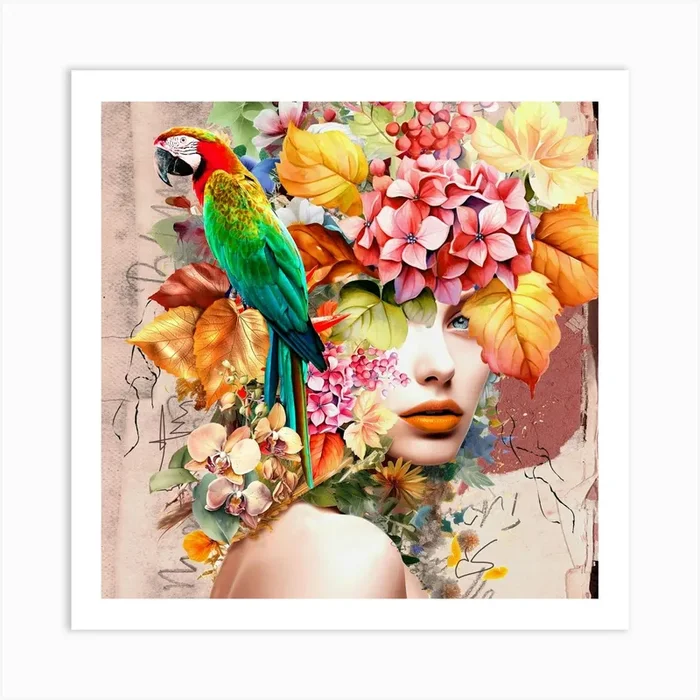 Wild Flower Blooming Art Print by Yvonne Coleman Burney