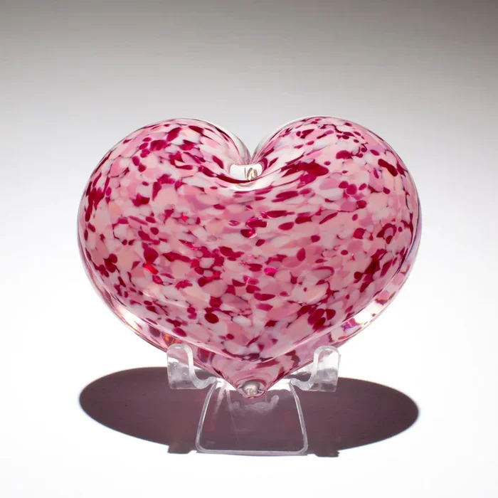 Wild-Rose Heart Paperweight – Without Stand