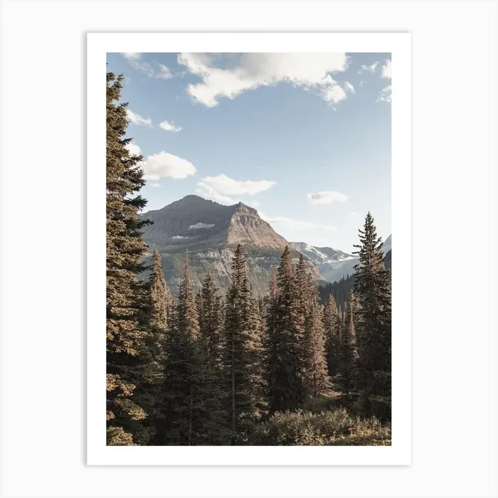 Wilderness Mountain View Art Print by Western Range