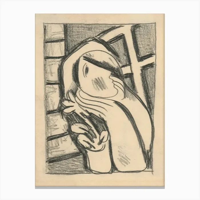 Woman By The Window, Mikuláš Galanda Canvas Print by Fy! Classic Art Prints and Posters