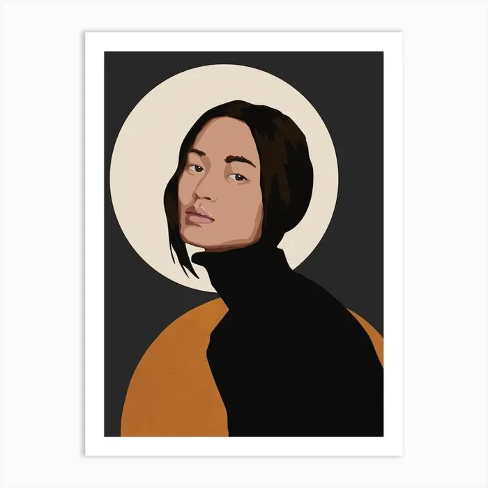 Woman Portrait Art Print by Nadja
