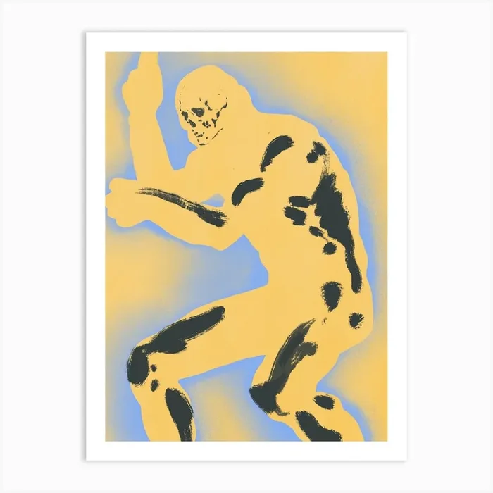 Yellow Giant Art Print by Little Dean