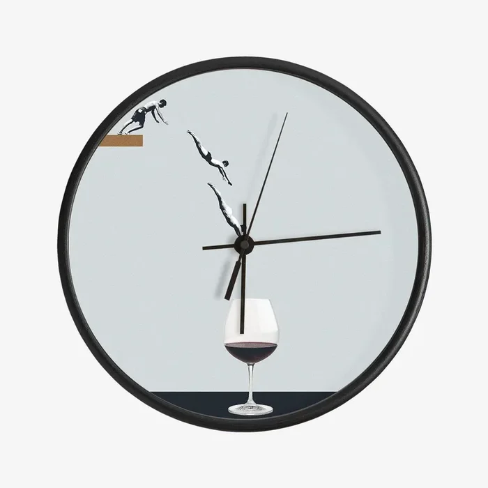Your Best Friends Forget You Get Old Clock by Maarten Léon