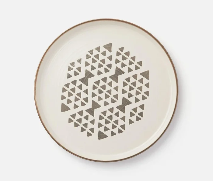 Zephyr Imprint Dinner Plate Set: Danica Studio